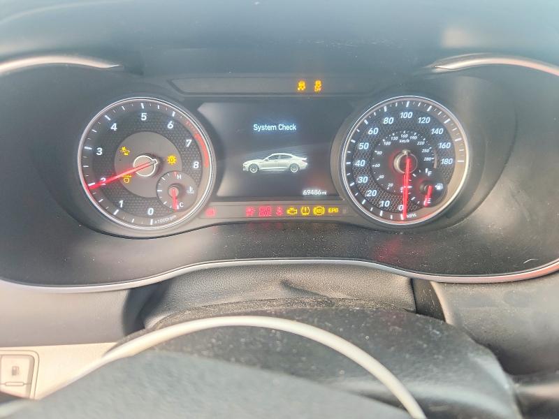 2019 Genesis G70 VIN KMTG44LAXKU022468 COPART salvage auction — REAR END, Tx - Cert Of Title-Rebuilt Salvage (P), sold $4,300 on 2026-07-02 (photo 9)