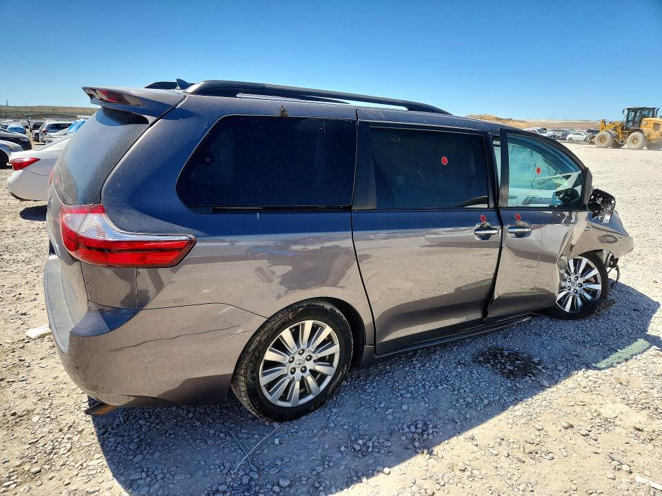 2017 Toyota VIN 5TDDZ3DC3HS186929 COPART salvage auction — FRONT END, Ut - Salvage Certificate, sold $3,300 on 2026-07-28 (photo 3)