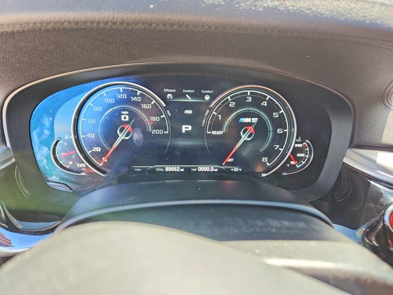 2019 BMW M5 VIN WBSJF0C5XKB446635 COPART salvage auction — WATER/FLOOD, Nj - Cert Of Title-Salvage Flood, sold $425 on 2026-07-29 (photo 9)