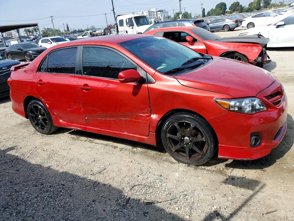2012 Toyota Corolla VIN 5YFBU4EE2CP007096 COPART salvage auction — SIDE, Ca - Salvage Certificate, sold $950 on 2026-07-27 (photo 4)