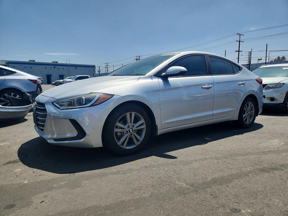 2018 Hyundai Elantra VIN KMHD84LF9JU702826 COPART salvage auction — SIDE, Ca - Salvage Certificate, sold $2,350 on 2026-07-08 (photo 1)