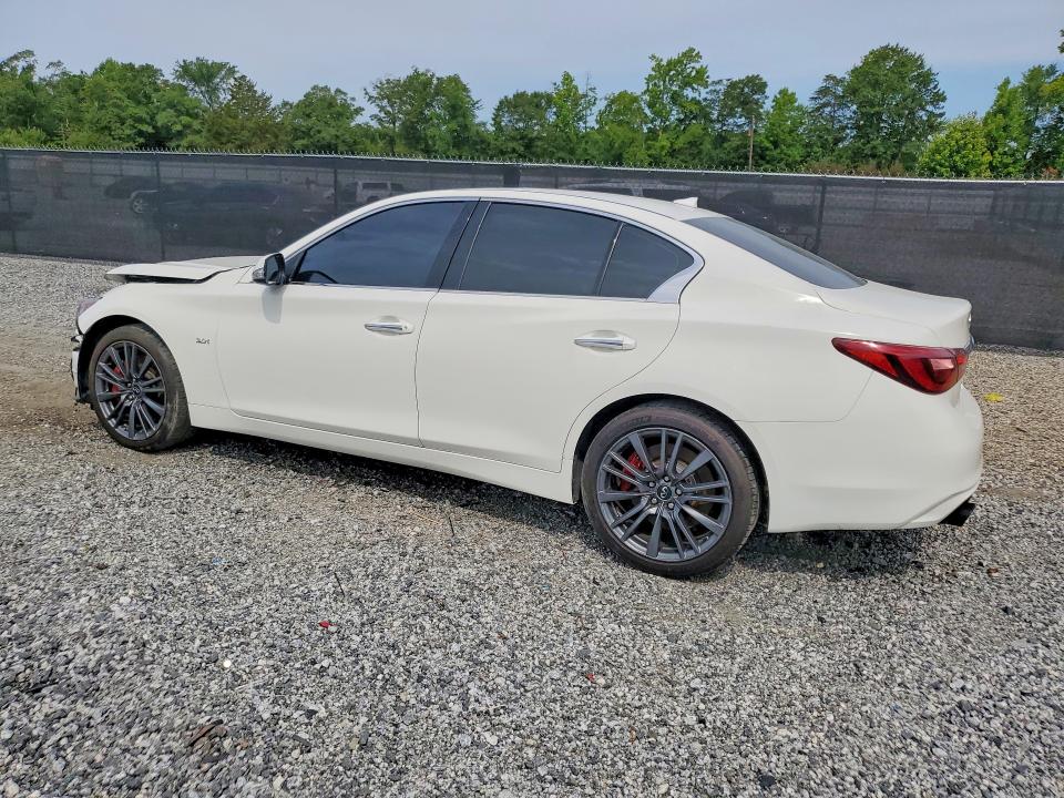 2018 Infiniti Q50 VIN JN1EV7AR7JM445197 COPART salvage auction — FRONT END, IN - CERT OF TITLE - REBUILT VEHICL, sold $3,700 on 2026-07-27 (photo 2)