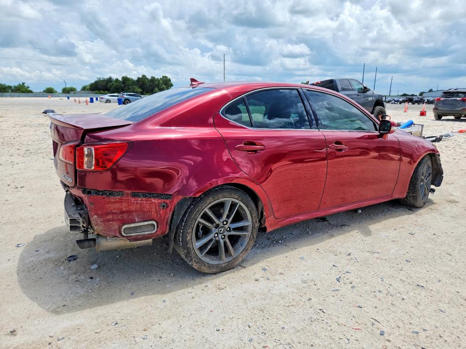 2011 Lexus Is VIN JTHBF5C22B5138757 COPART salvage auction — REAR END, Tx - Salvage Vehicle Title, sold $875 on 2026-07-09 (photo 3)