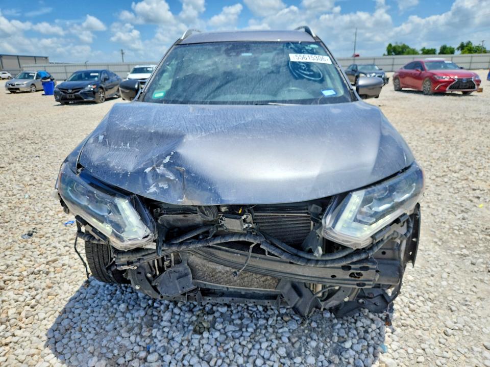 2017 Nissan Rogue VIN 5N1AT2MT0HC865522 COPART salvage auction — FRONT END, Tx - Salvage Vehicle Title, sold $2,350 on 2026-07-09 (photo 5)