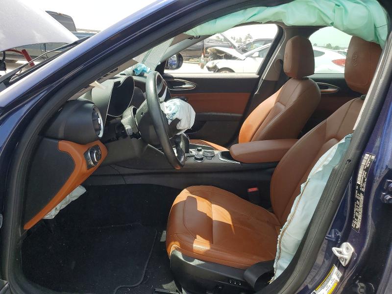 2021 Alfa romeo Giulia VIN ZARFAMBN0M7640249 COPART salvage auction — FRONT END, Tx - Salvage Vehicle Title, sold $2,350 on 2026-07-17 (photo 7)