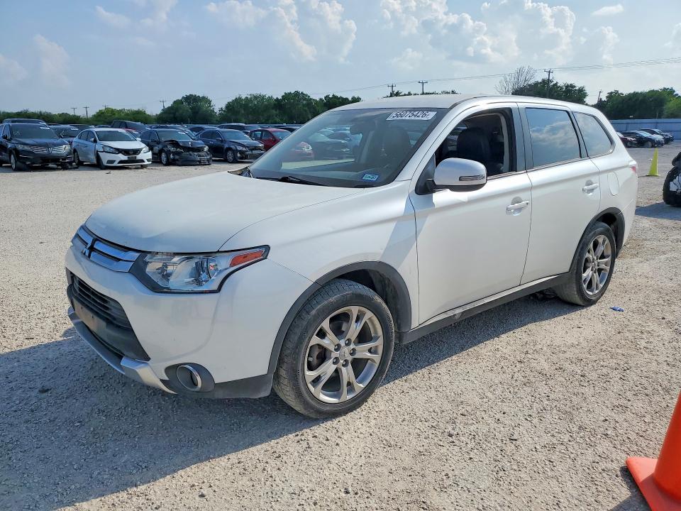 2015 Mitsubishi Outlander VIN JA4AD3A34FZ011763 COPART salvage auction — FRONT END, Tx - Salvage Vehicle Title, sold $700 on 2026-07-09 (photo 1)