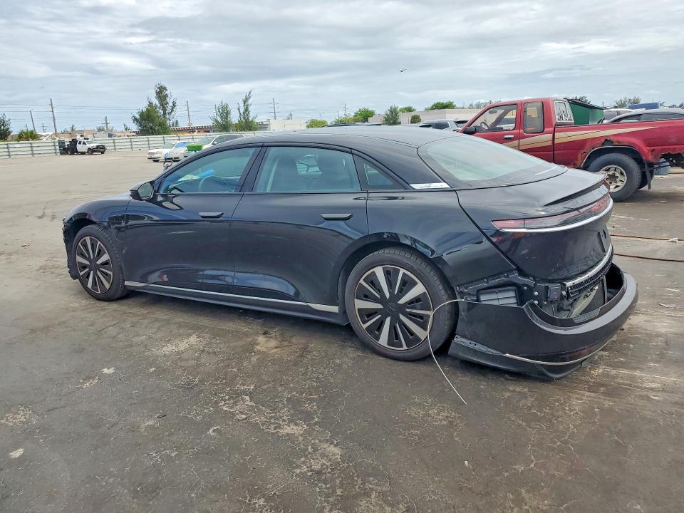 2025 Lucid Air VIN 50EA1PGA8SA003519 COPART salvage auction — REAR END, Fl - Certificate Of Destruction, sold $8,100 on 2026-07-13 (photo 2)