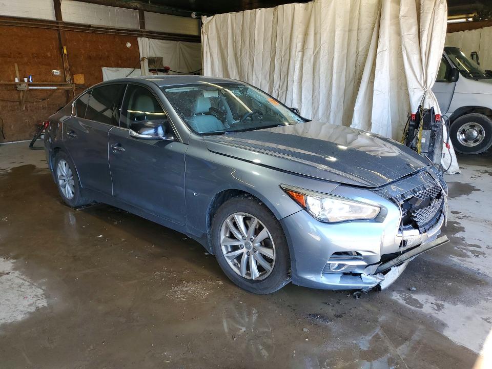 2015 Infiniti Q50 VIN JN1BV7AR6FM390753 COPART salvage auction — FRONT END, Pa - Certificate Of Salvage, sold $175 on 2026-07-30 (photo 4)