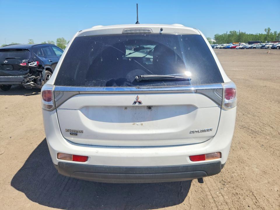 2014 Mitsubishi Outlander VIN JA4JZ3AX6EZ601840 COPART salvage auction — FRONT END, Qc - Gravement Accidente, sold $600 on 2026-07-07 (photo 6)