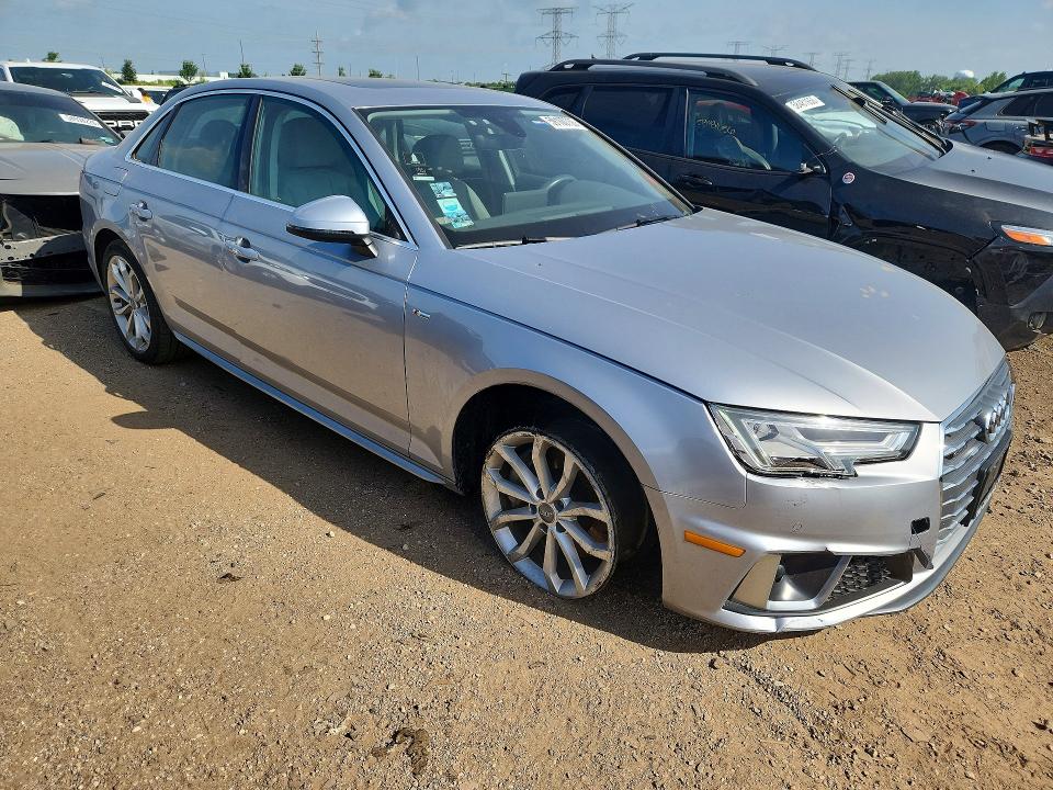2019 Audi A4 VIN WAUENAF40KA116560 COPART salvage auction — UNDERCARRIAGE, IL - SALVAGE CERTIFICATE, sold $250 on 2026-07-28 (photo 4)