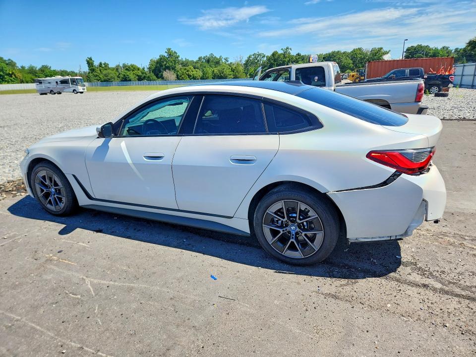 2023 BMW I4 VIN WBY73AW05PFN86882 COPART salvage auction — REAR END, Fl - Cert Of Title Slvg Rebuildable, sold $14,100 on 2026-08-03 (photo 2)
