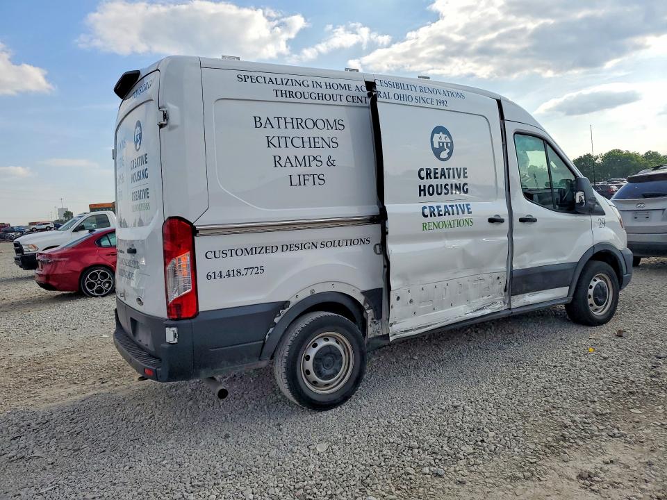2022 Ford Transit VIN 1FTBR1CG8NKA28671 COPART salvage auction — SIDE, OH - CERT OF TITLE-SALVAGE, sold $12,700 on 2026-07-29 (photo 3)
