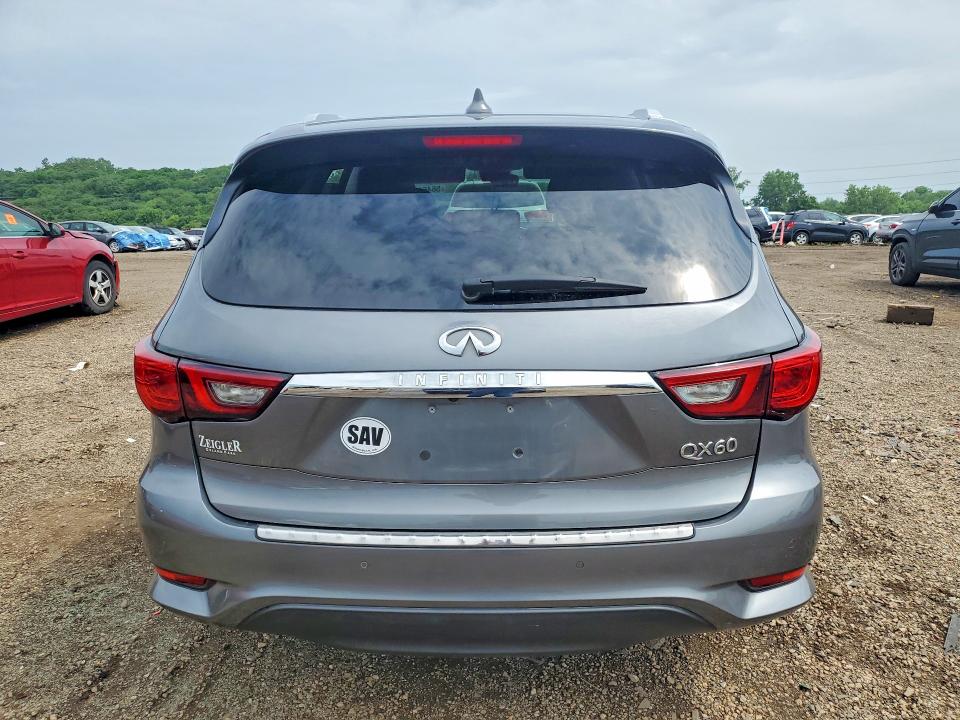 2019 Infiniti Qx60 VIN 5N1DL0MM2KC506979 COPART salvage auction — VANDALISM, Il - Salvage Certificate, sold $2,200 on 2026-07-10 (photo 6)