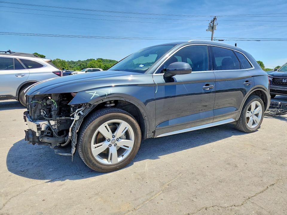 2018 Audi Q5 VIN WA1BNAFY3J2037668 COPART salvage auction — FRONT END, Tx - Salvage Vehicle Title, sold $9,700 on 2026-07-20 (photo 1)