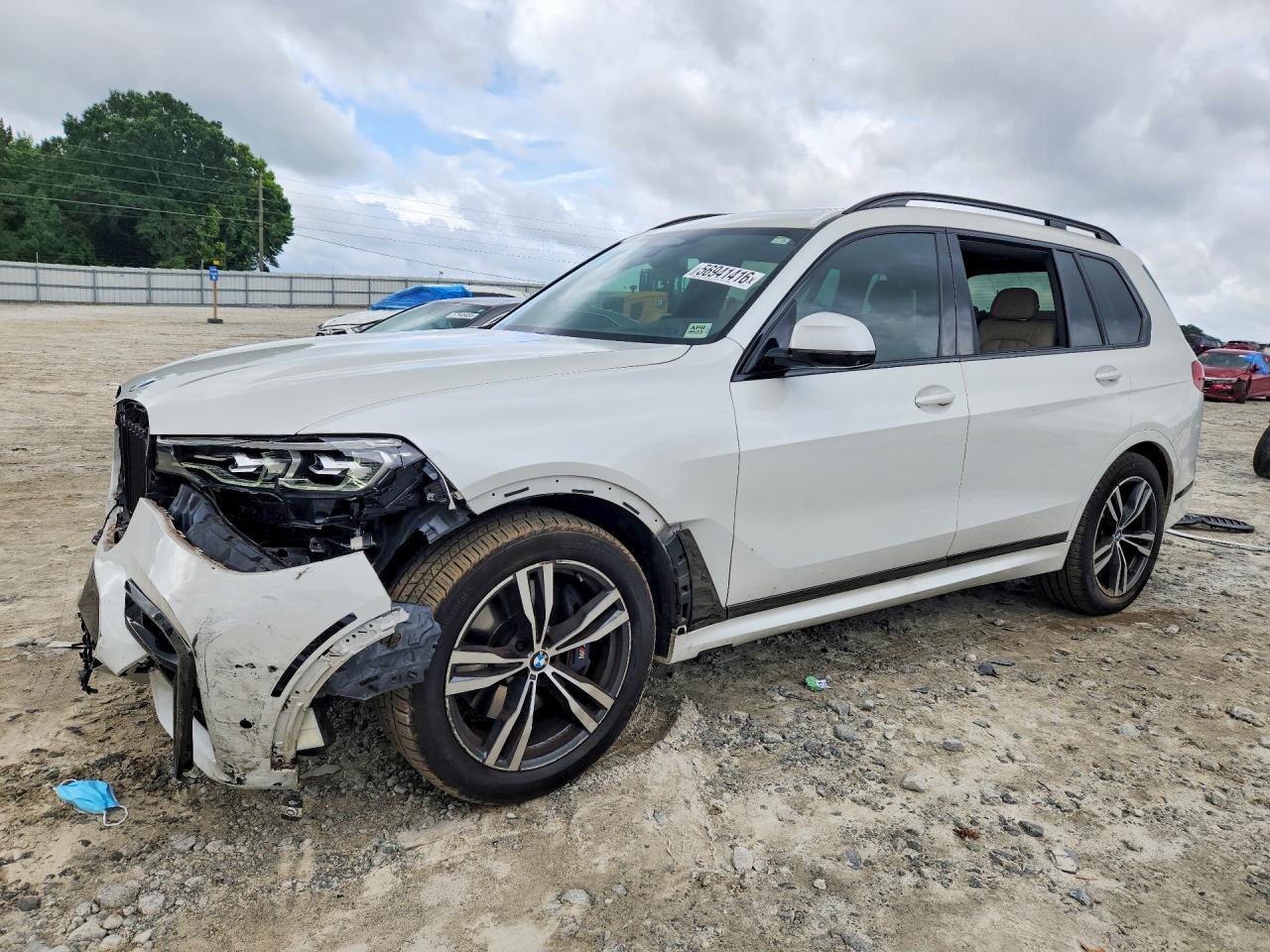 2021 BMW X7 VIN 5UXCW2C03M9E78709 COPART salvage auction — Front End, St - Salvage Title, sold $26,500 on 2026-07-08 (photo 1)