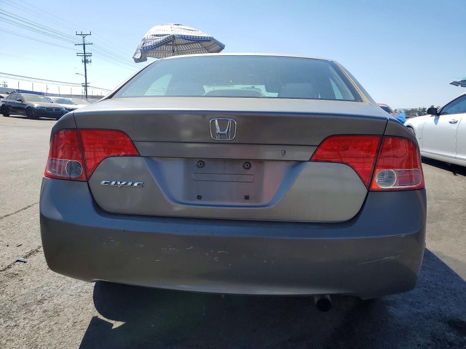2008 Honda Civic VIN JHMFA16508S002197 COPART salvage auction — SIDE, Ca - Salvage Certificate, sold $1,300 on 2026-07-06 (photo 6)