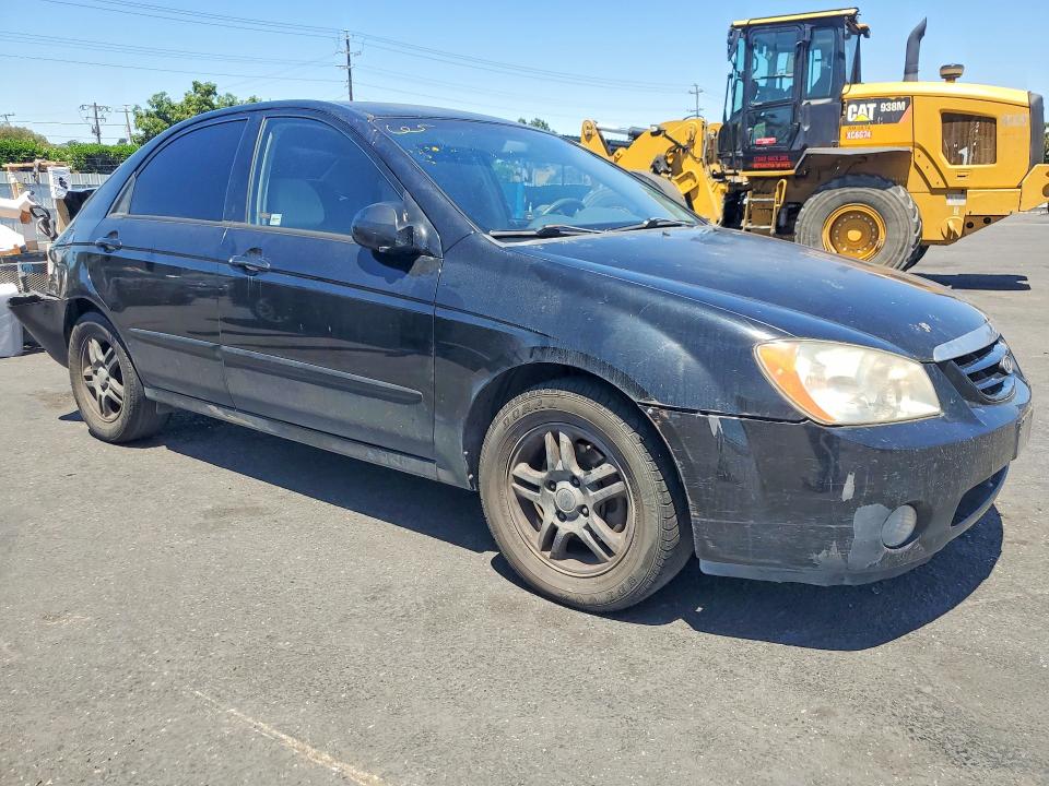 2008 Kia Spectra VIN KNAFE122055102566 COPART salvage auction — REAR END, Ca - Salvage Certificate, sold $425 on 2026-07-09 (photo 4)