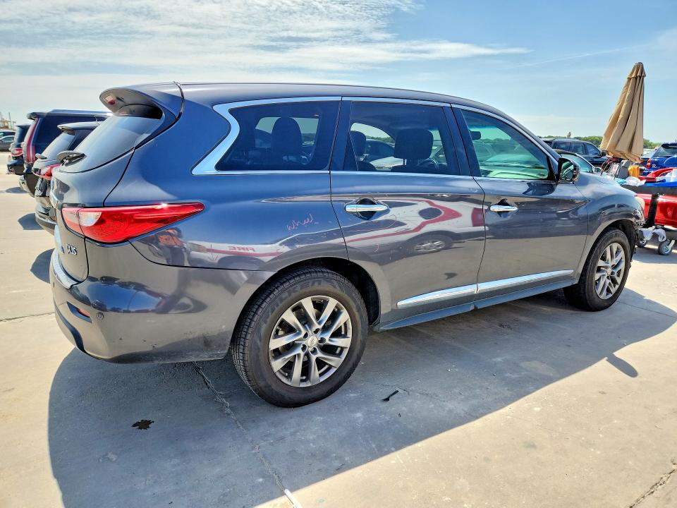 2013 Infiniti Jx VIN 5N1AL0MM2DC310580 COPART salvage auction — FRONT END, Tx - Salvage Vehicle Title, sold $600 on 2026-07-02 (photo 3)