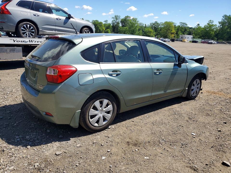 2014 Subaru Impreza VIN JF1GPAA63E8249586 COPART salvage auction — FRONT END, Ny - Mv-907A Salvage Certificate, sold $475 on 2026-07-14 (photo 3)