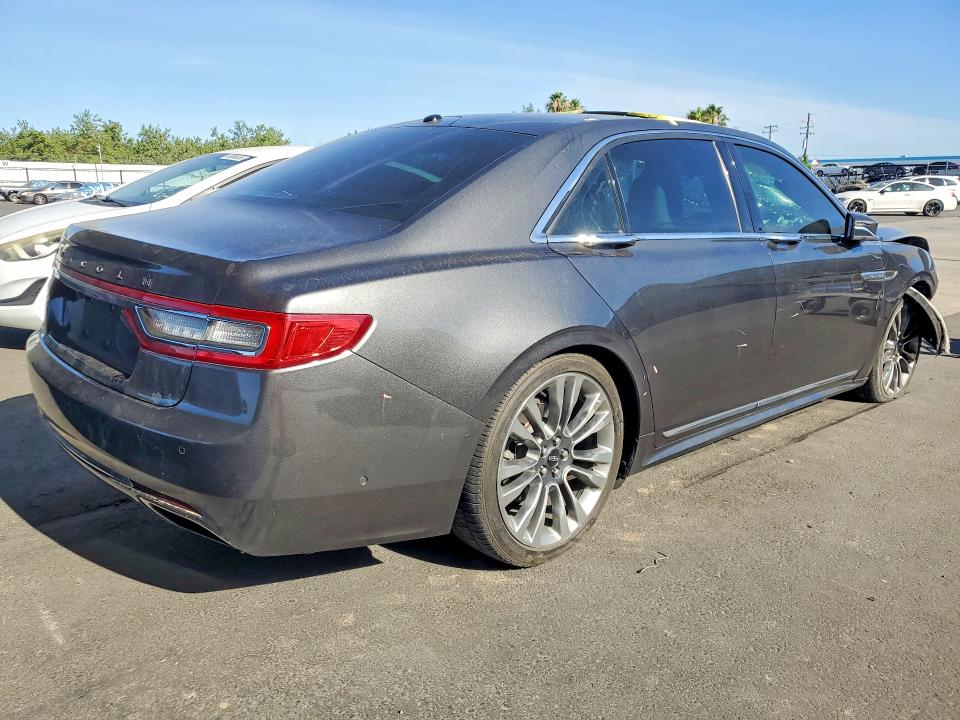 2017 Lincoln Continental VIN 1LN6L9NC8H5614653 COPART salvage auction — FRONT END, Ca - Salvage Certificate, sold $1,100 on 2026-07-09 (photo 3)