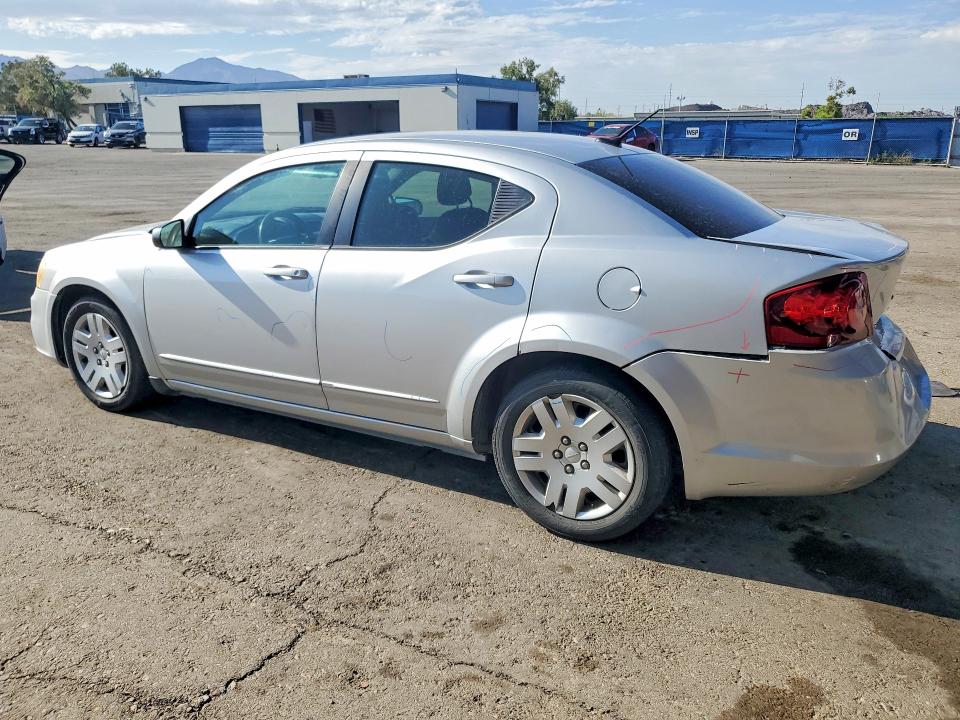 2012 Dodge Avenger VIN 1C3CDZAB1CN242538 COPART salvage auction — REAR END, Tx - Salvage Vehicle Title, sold $625 on 2026-07-24 (photo 2)
