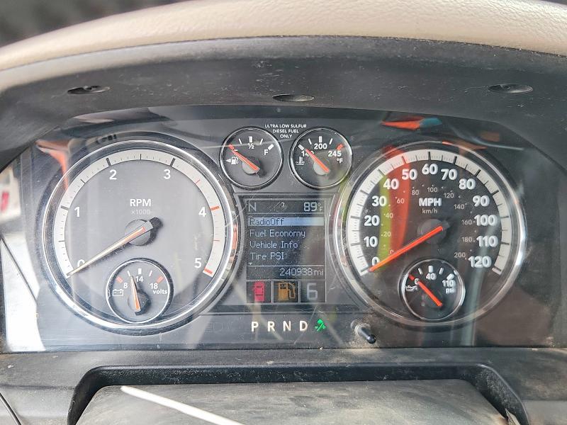 2010 Dodge Ram VIN 3D7UT2CL5AG109292 COPART salvage auction — FRONT END, Tx - Certificate Of Title, sold $3,200 on 2026-07-09 (photo 9)