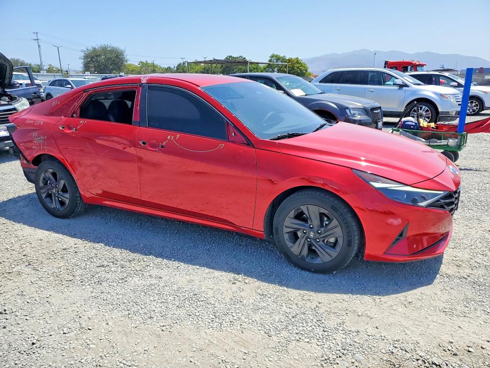 2022 Hyundai Elantra VIN 5NPLM4AG1NH066295 COPART salvage auction — REAR END, Ca - Salvage Certificate, sold $3,600 on 2026-07-02 (photo 4)