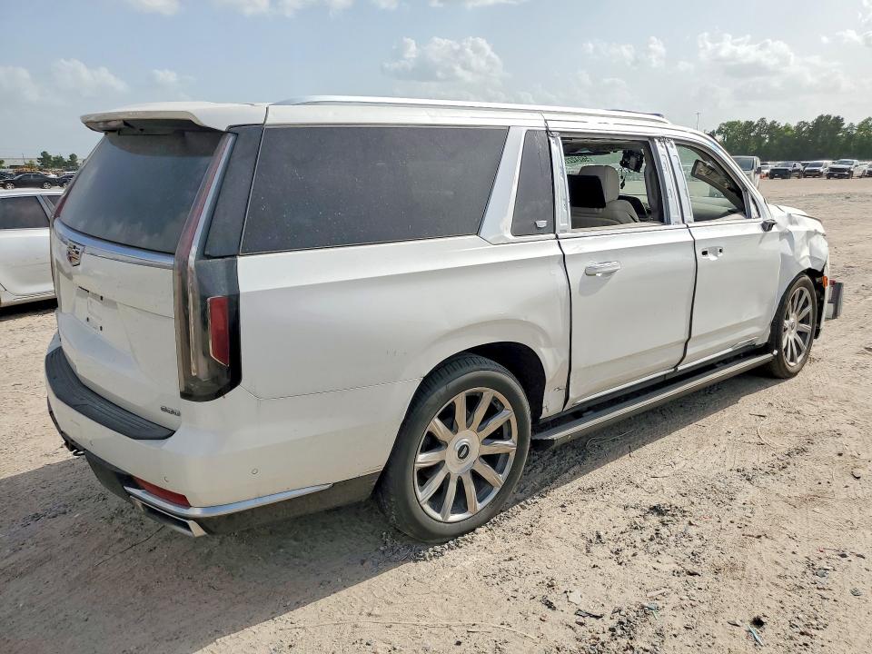 2022 Cadillac Escalade VIN 1GYS4MKL7NR176102 COPART salvage auction — ROLLOVER, Pa - Certificate Of Salvage, sold $17,400 on 2026-07-24 (photo 3)