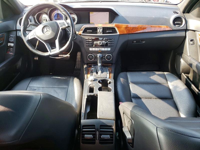 2012 Mercedes-benz C class VIN WDDGF8BB8CR234774 COPART salvage auction — REAR END, Ct - Cert Of Title-Salvage, sold $1,050 on 2026-07-02 (photo 8)