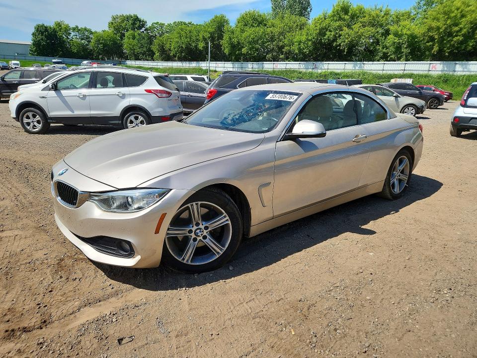 2015 BMW 4er VIN WBA3V5C5XFP753647 COPART salvage auction — SIDE, Salvage Title, sold $1,950 on 2026-07-22 (photo 1)