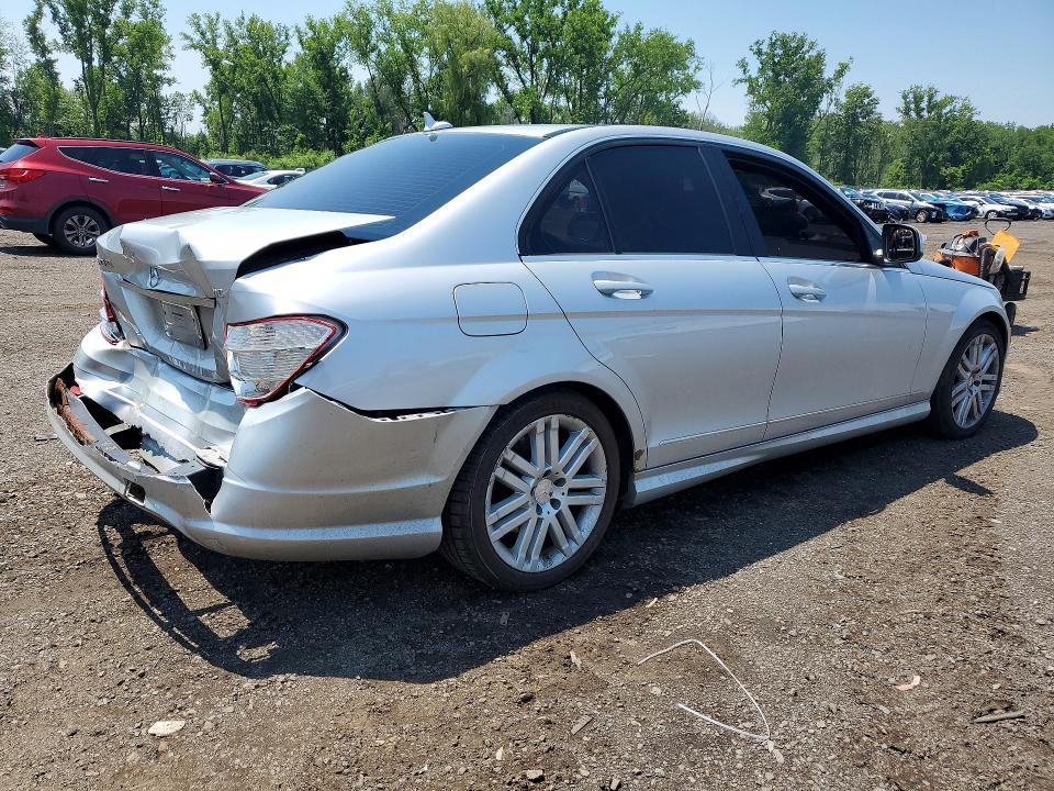 2009 Mercedes-benz C-klasse VIN WDDGF81X09F251060 COPART salvage auction — REAR END, Ct - Cert Of Title-Salvage, sold $475 on 2026-07-10 (photo 3)
