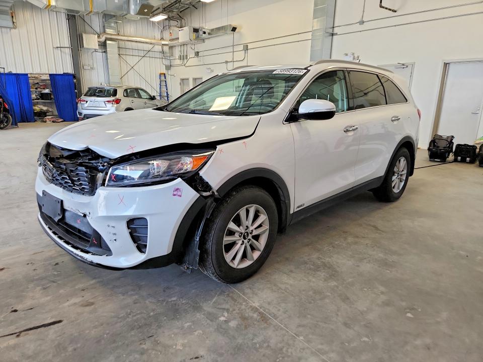2020 Kia Sorento VIN 5XYPGDA53LG644134 COPART salvage auction — FRONT END, On - Permit Salvage, sold $3,200 on 2026-07-28 (photo 1)