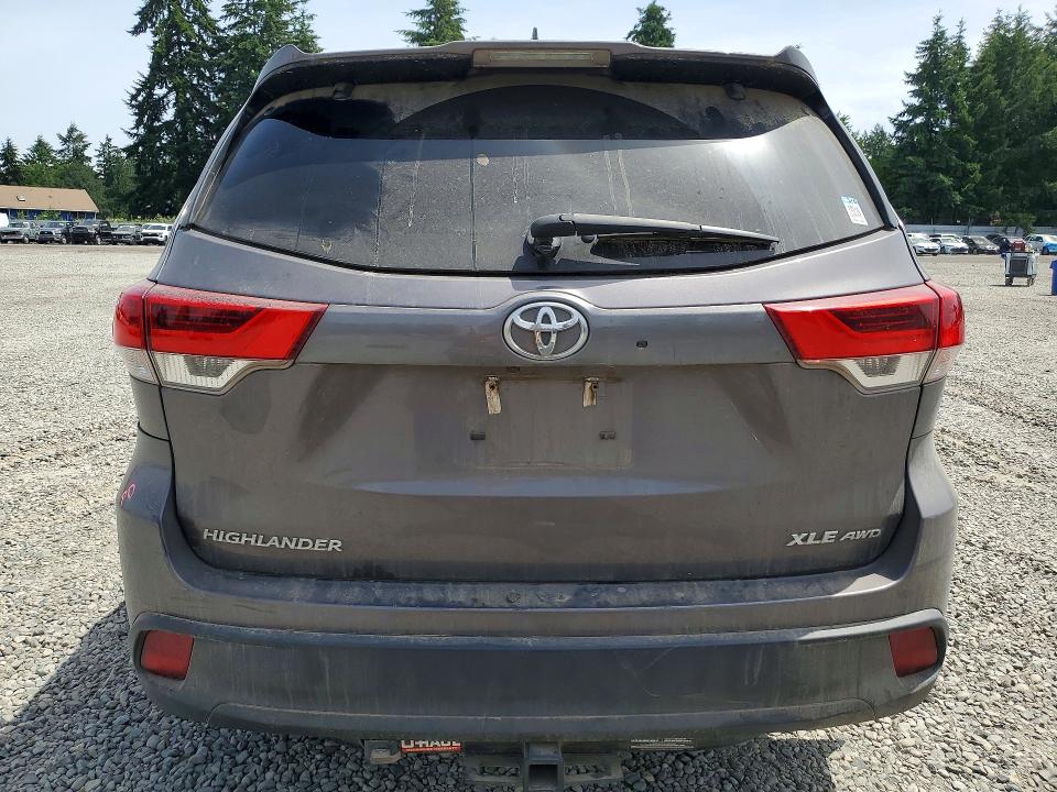 2019 Toyota VIN 5TDJZRFH5KS719885 COPART salvage auction — FRONT END, Wa - Bill Of Sale, sold $8,800 on 2026-07-14 (photo 6)