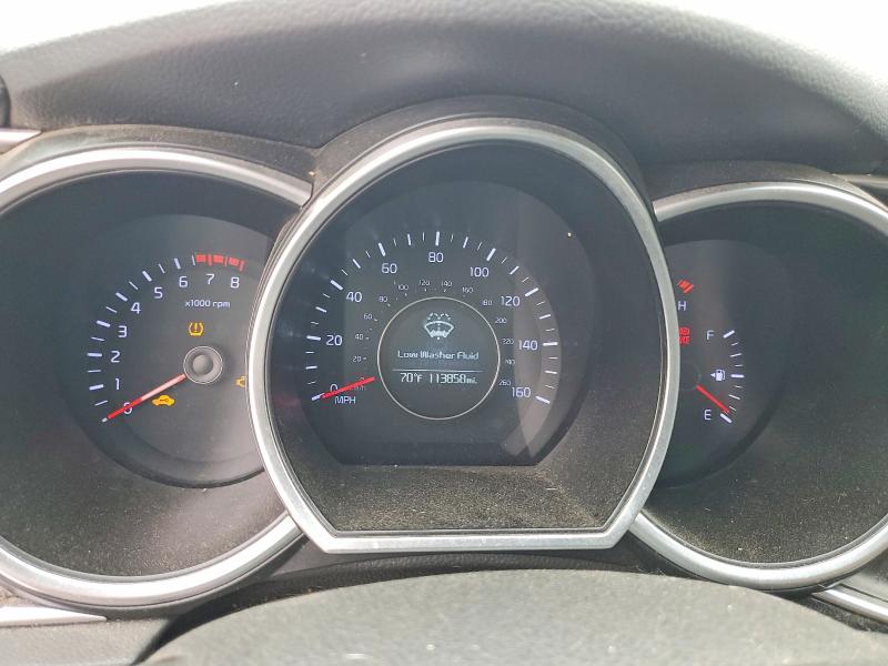 2015 Kia Optima VIN 5XXGN4A72FG447598 COPART salvage auction — Burn Engine, Ca - Salvage Certificate, sold $300 on 2026-07-20 (photo 9)