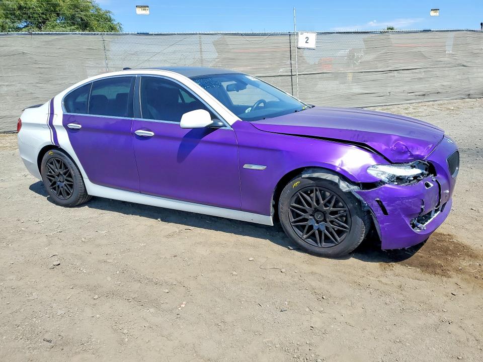 2013 BMW 5er VIN WBAXG5C56DD232113 COPART salvage auction — FRONT END, Ca - Salvage Certificate, sold $1,100 on 2026-07-31 (photo 4)