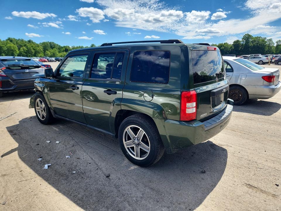 2009 Jeep Patriot VIN 1J4FT28B49D194826 COPART salvage auction — FRONT END, Pa - Certificate Of Salvage, sold $425 on 2026-07-09 (photo 2)
