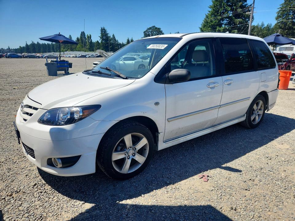 2006 Mazda Mpv VIN JM3LW28J360569459 COPART salvage auction — REAR END, WA - BILL OF SALE, sold $775 on 2026-07-10 (photo 1)