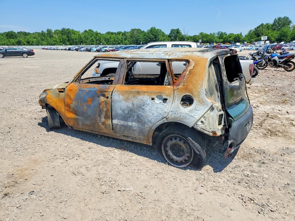2014 Kia Soul VIN KNDJN2A2XE7018280 COPART salvage auction — INTERIOR BURN, Ny - Mv907A-Parts Only, sold $250 on 2026-07-08 (photo 2)