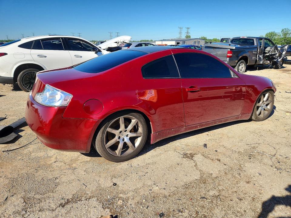 2003 Infiniti G VIN JNKCV54E13M209180 COPART salvage auction — FRONT END, Il - Salvage Certificate, sold $1,300 on 2026-07-16 (photo 3)