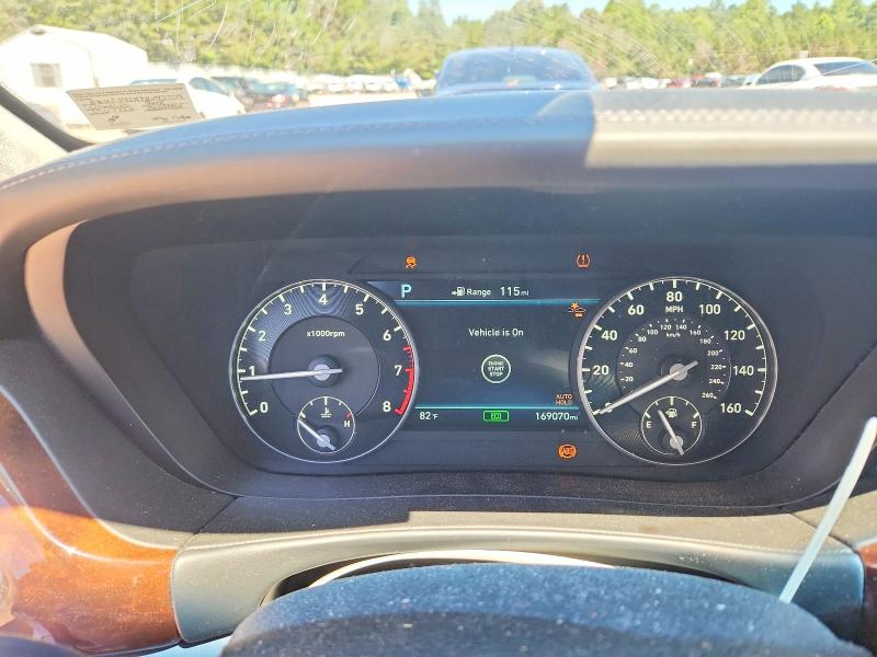 2018 Genesis G90 VIN KMHG54JH9JU043379 COPART salvage auction — ROOF, Va - Cert Of Title - Salvage, sold $1,250 on 2026-07-20 (photo 9)