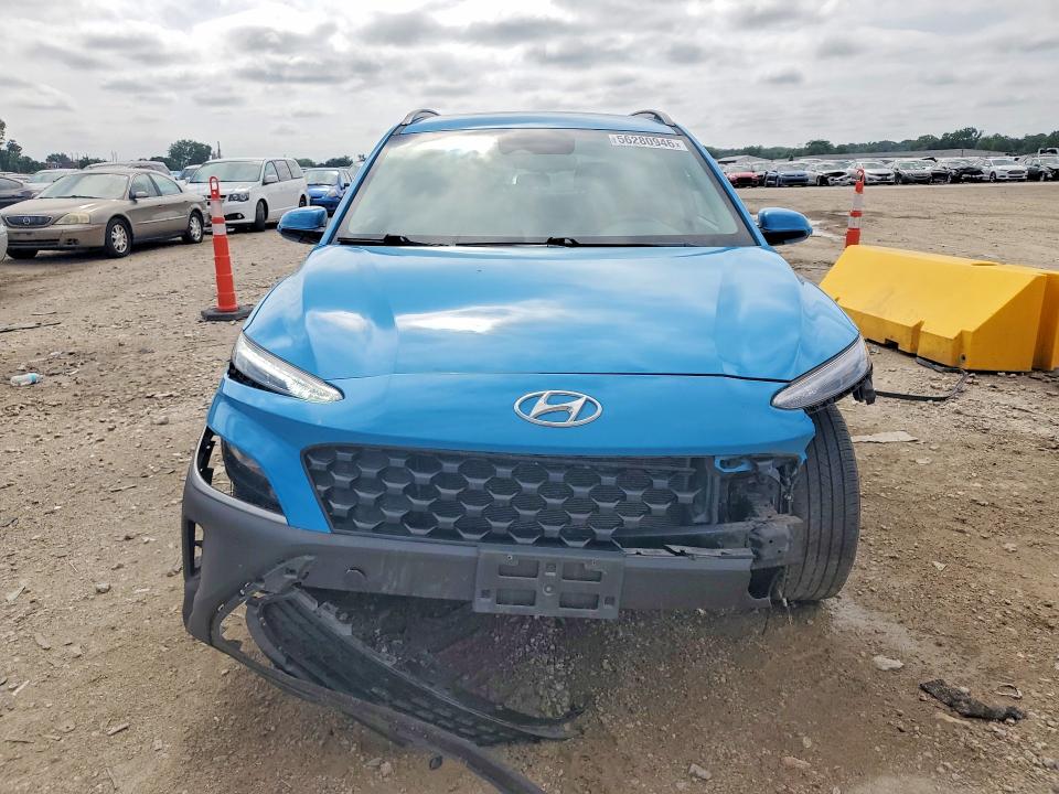 2023 Hyundai Kona VIN KM8K6CAB5PU981286 COPART salvage auction — FRONT END, Mo - Salvage Certificate Of Title, sold $3,750 on 2026-07-30 (photo 5)