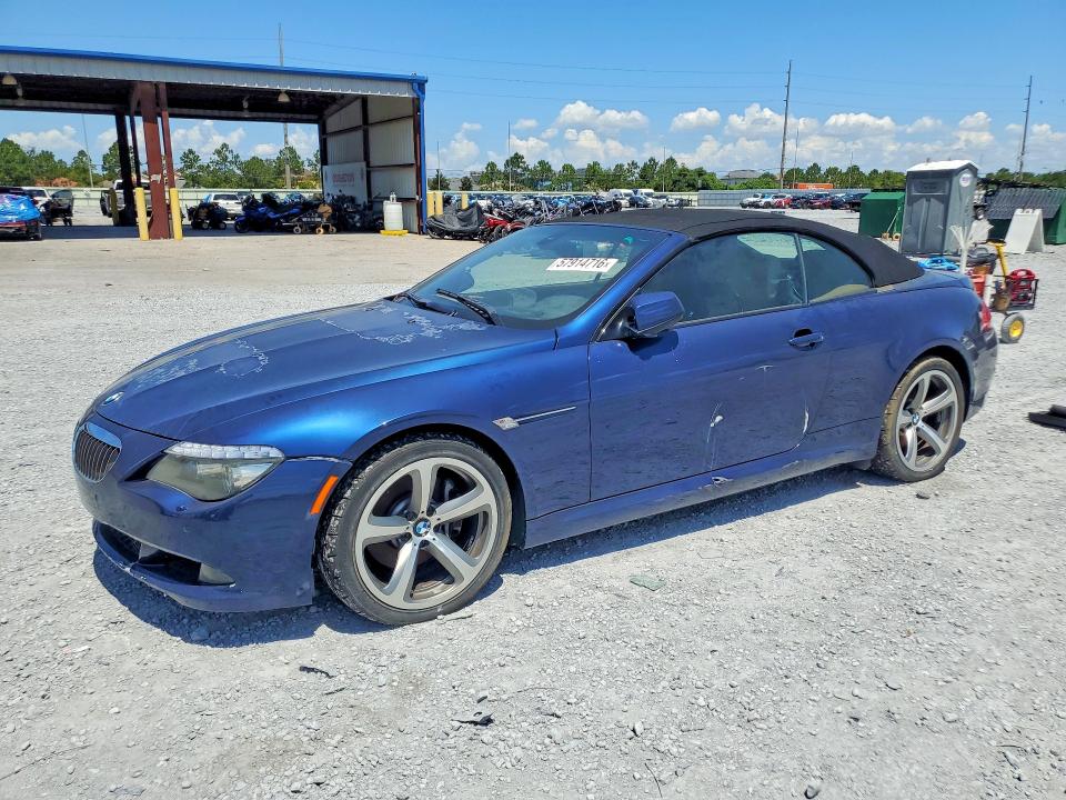 2010 BMW 6 series VIN WBAEB5C56AC225573 COPART salvage auction — SIDE, Fl - Certificate Of Title, sold $2,100 on 2026-07-10 (photo 1)