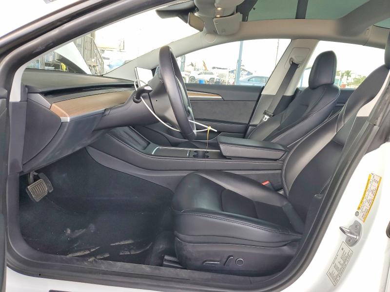 2023 Tesla Model 3 VIN 5YJ3E1EA7PF411459 COPART salvage auction — FRONT END, Ca - Salvage Certificate, sold $7,900 on 2026-07-16 (photo 7)