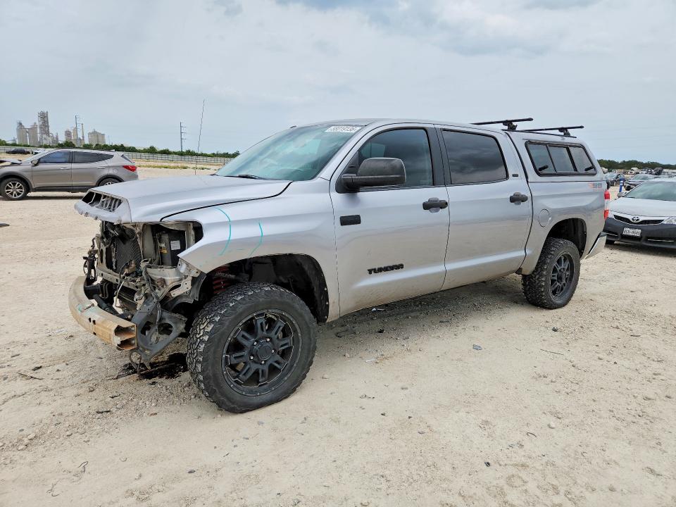 2016 Toyota Tundra VIN 5TFDW5F18GX575185 COPART salvage auction — FRONT END, TX - SALVAGE VEHICLE TITLE (P), sold $8,700 on 2026-07-16 (photo 1)