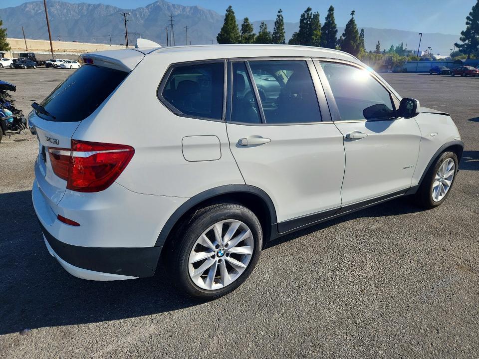 2014 BMW X3 VIN 5UXWX9C57E0D17381 COPART salvage auction — FRONT END, Ca - Salvage Certificate, sold $650 on 2026-07-09 (photo 3)