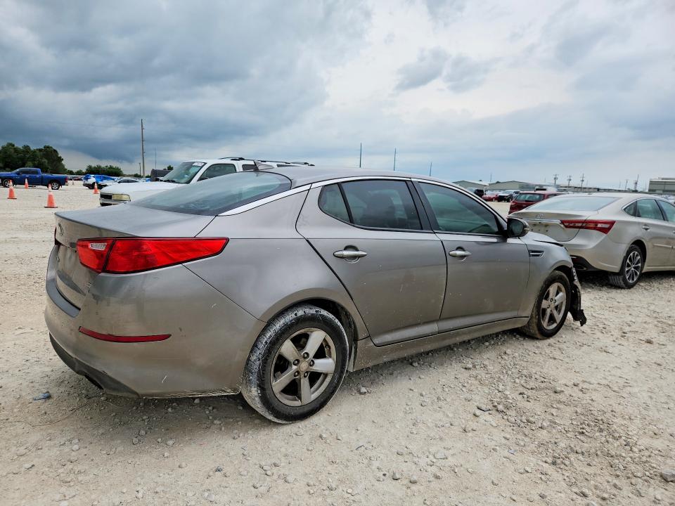 2015 Kia Optima VIN 5XXGM4A75FG395970 COPART salvage auction — FRONT END, TX - BONDED TITLE - SALVAGE (P), sold $675 on 2026-07-02 (photo 3)