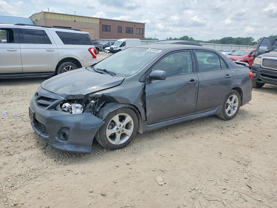 2012 Toyota Corolla VIN 5YFBU4EE0CP027945 COPART salvage auction — FRONT END, Ks - Cert Of Title-Salvage, sold $350 on 2026-07-21 (photo 1)