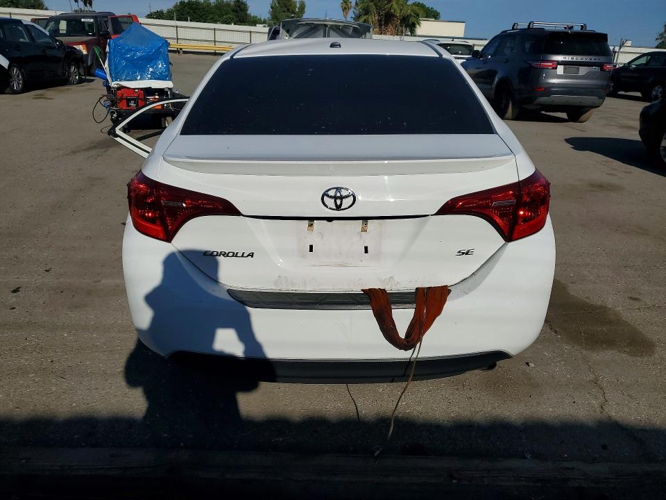 2017 Toyota Corolla VIN 5YFBURHE4HP638206 COPART salvage auction — FRONT END, Ca - Salvage Certificate, sold $675 on 2026-07-31 (photo 6)