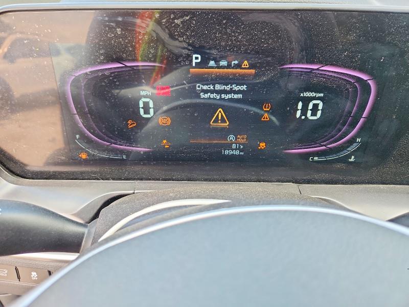 2025 Kia Telluride VIN 5XYP64GC9SG699114 COPART salvage auction — FRONT END, Tx - Nonrepairable Title, sold $15,700 on 2026-07-16 (photo 9)