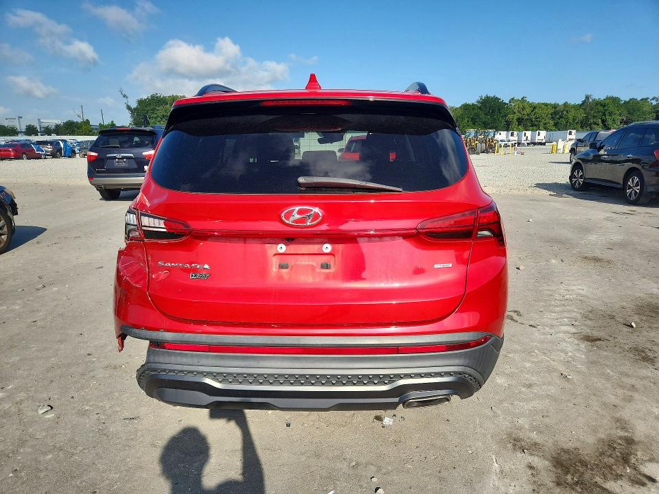 2023 Hyundai Santa fe VIN 5NMS6DAJXPH527348 COPART salvage auction — REAR END, Fl - Cert Of Title Slvg Rebuildable, sold $7,100 on 2026-08-24 (photo 6)